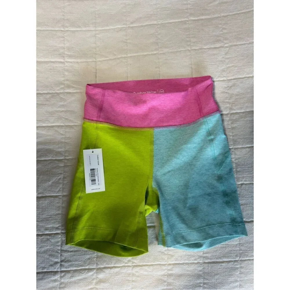 Outdoor Voices Color Block Pink Blue Green Warmup‎ 5